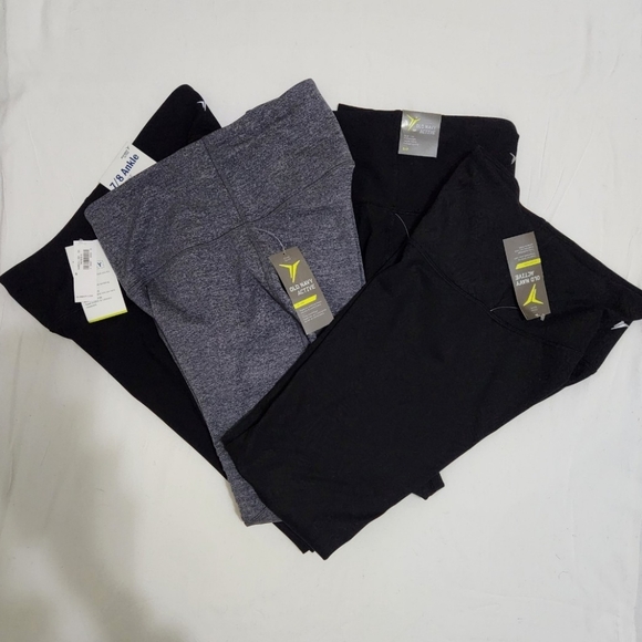 Old Navy Pants - Four Pairs NWT Old Navy Active Go Dry Cool Leggings Yoga pants/ Mesh Cut Outs